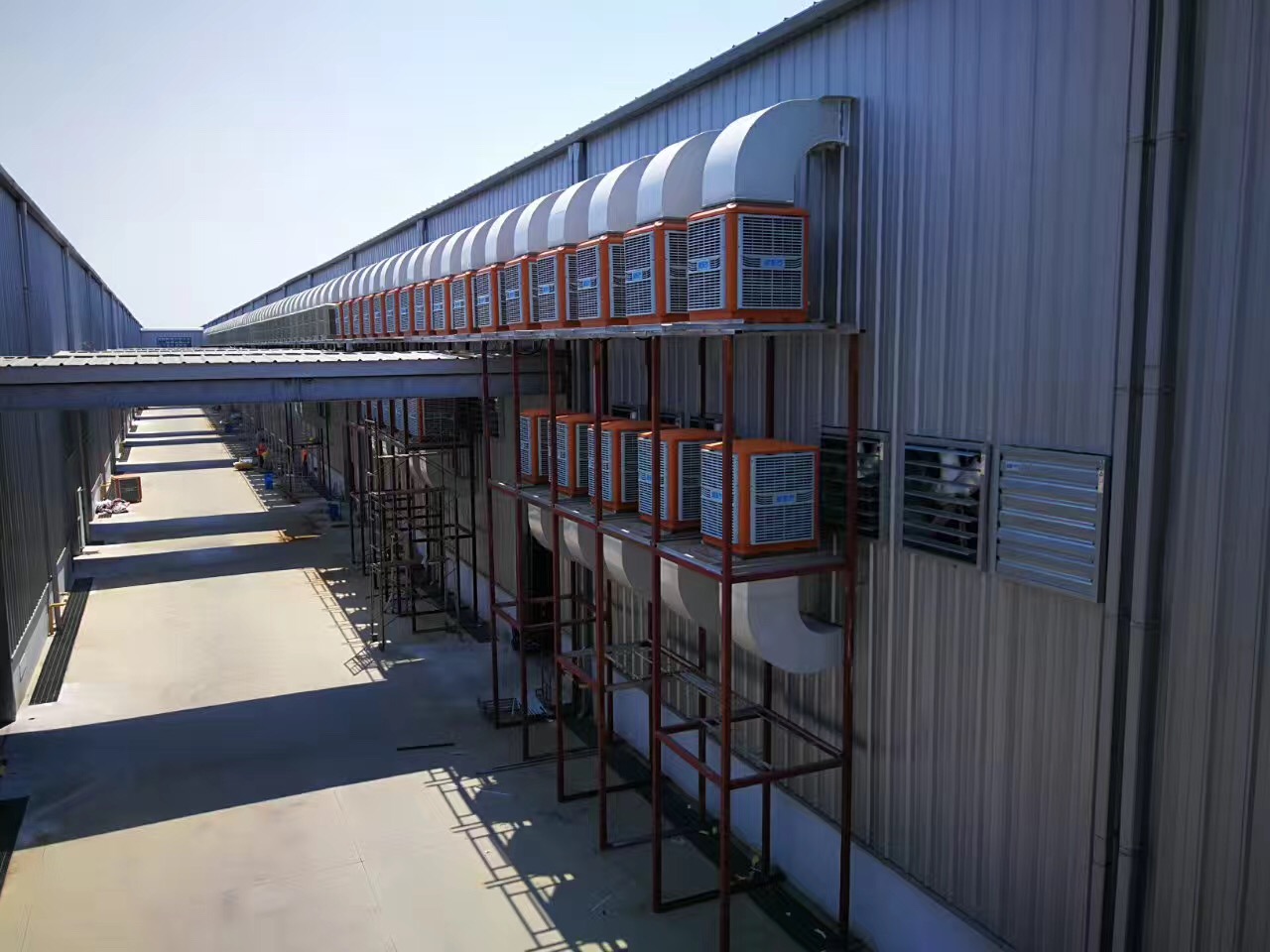 大型廠房安裝環保空調,輕松降溫4-10度